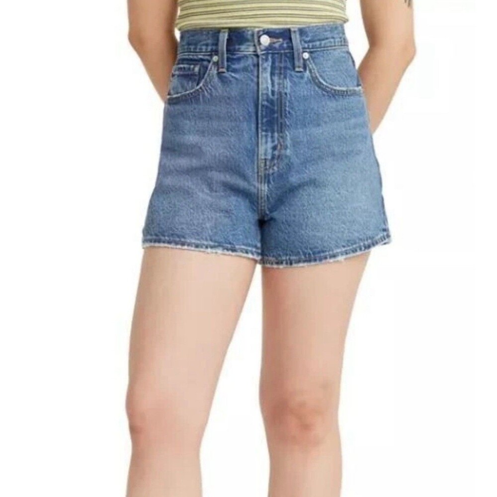Levi's Women's Premium High Loose Shorts Jorts Size 26/2